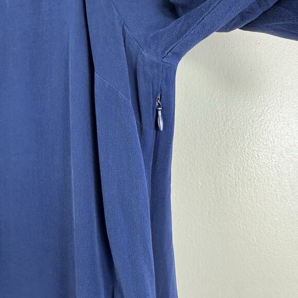 Eci New York Silk‎ Dress 3/4 Sleeve Classic Lined Size 4 Side Zipper - Picture 9 of 15